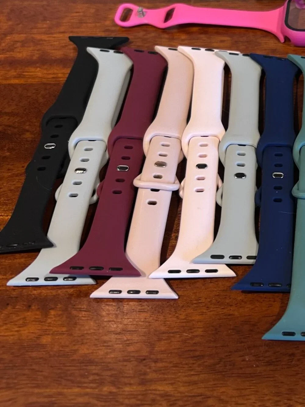 Apple Watch Slim Silicone Sport Bands Bundle 14mm Thin Strap, 16 pack
